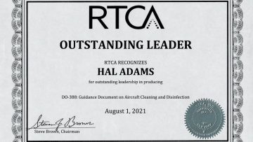 AviaGlobal Group member recognized for Working Group leadership by RTCA